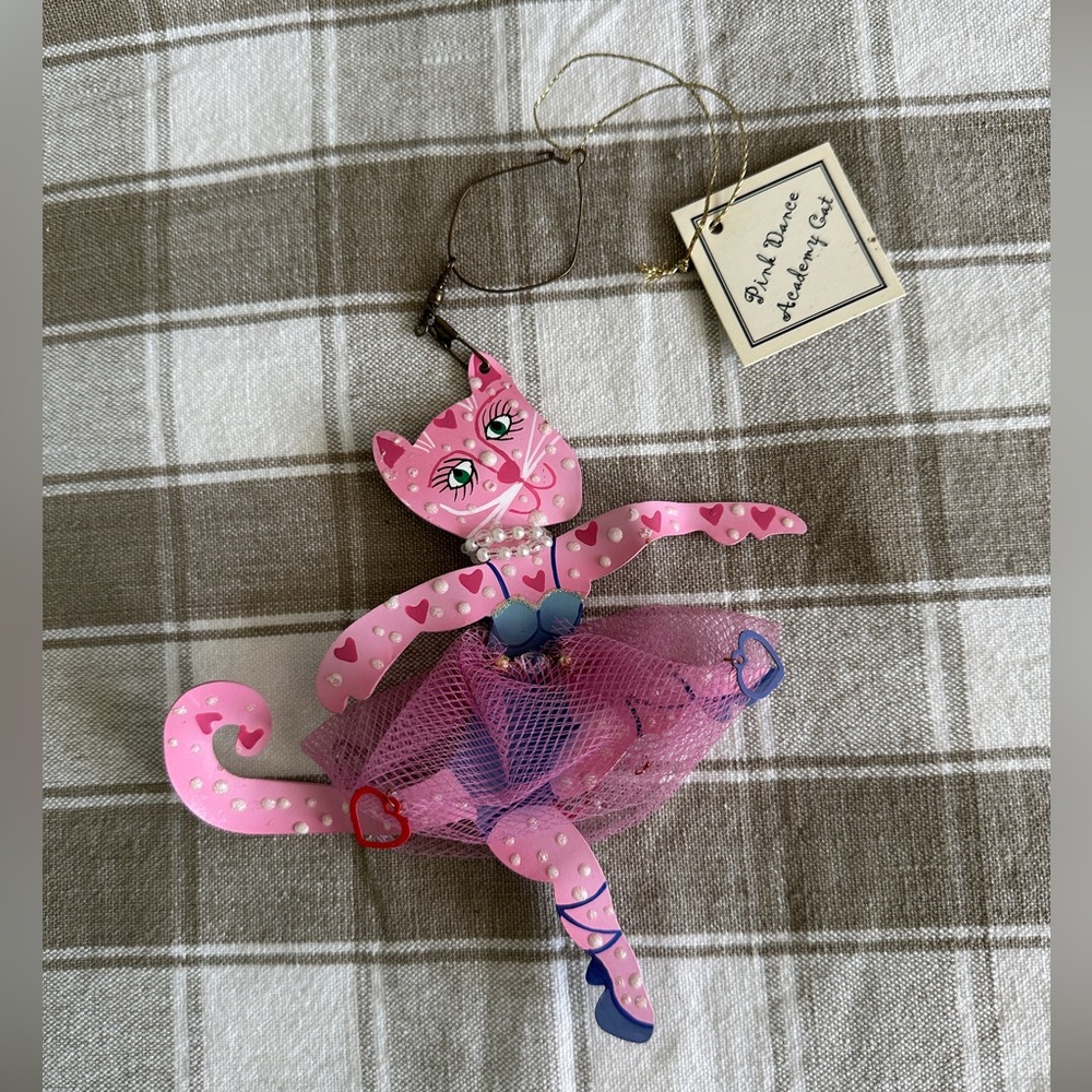 “Pink Dance Academy Cat” Ornament From Silvestri
